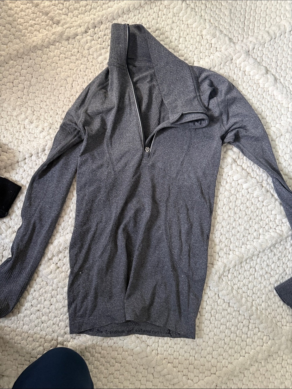 lululemon athletica Gray Quarter-Zip Sweatshirt